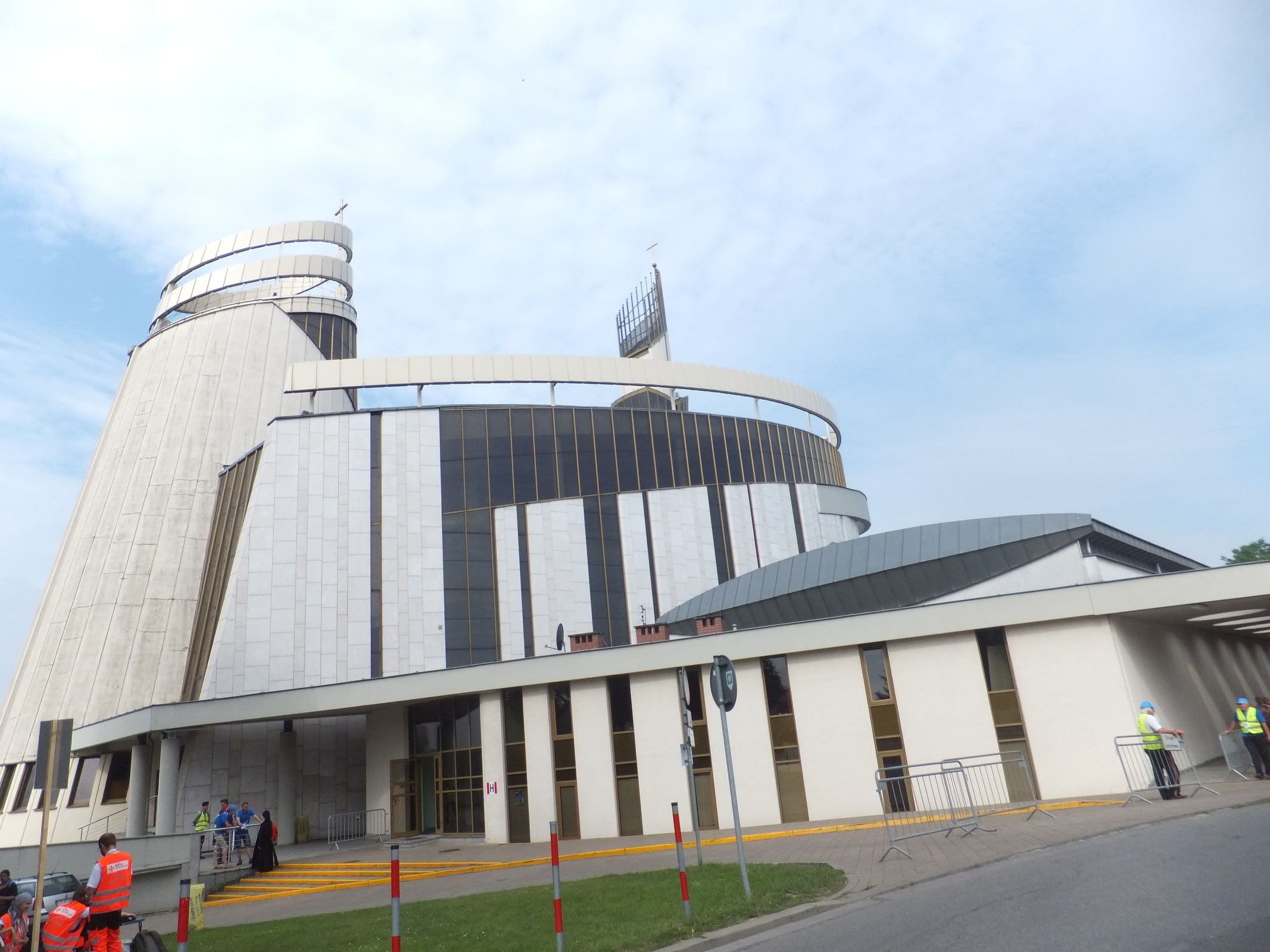 The Divine Mercy Sanctuary complex at Kraków-Łagiewniki in Poland.