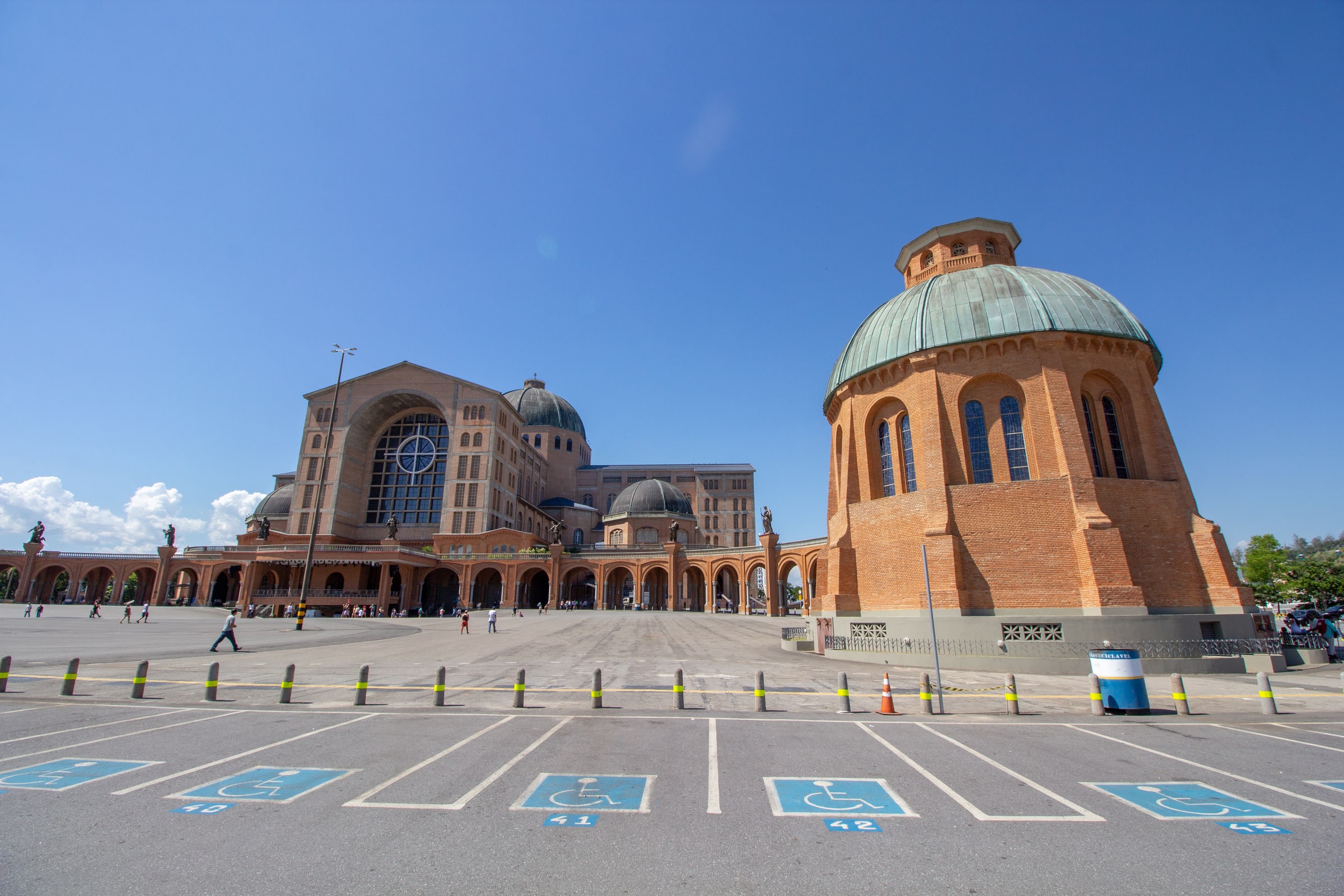 The National Shrine of Our Lady of Aparecida in Aparecida, Brazil.