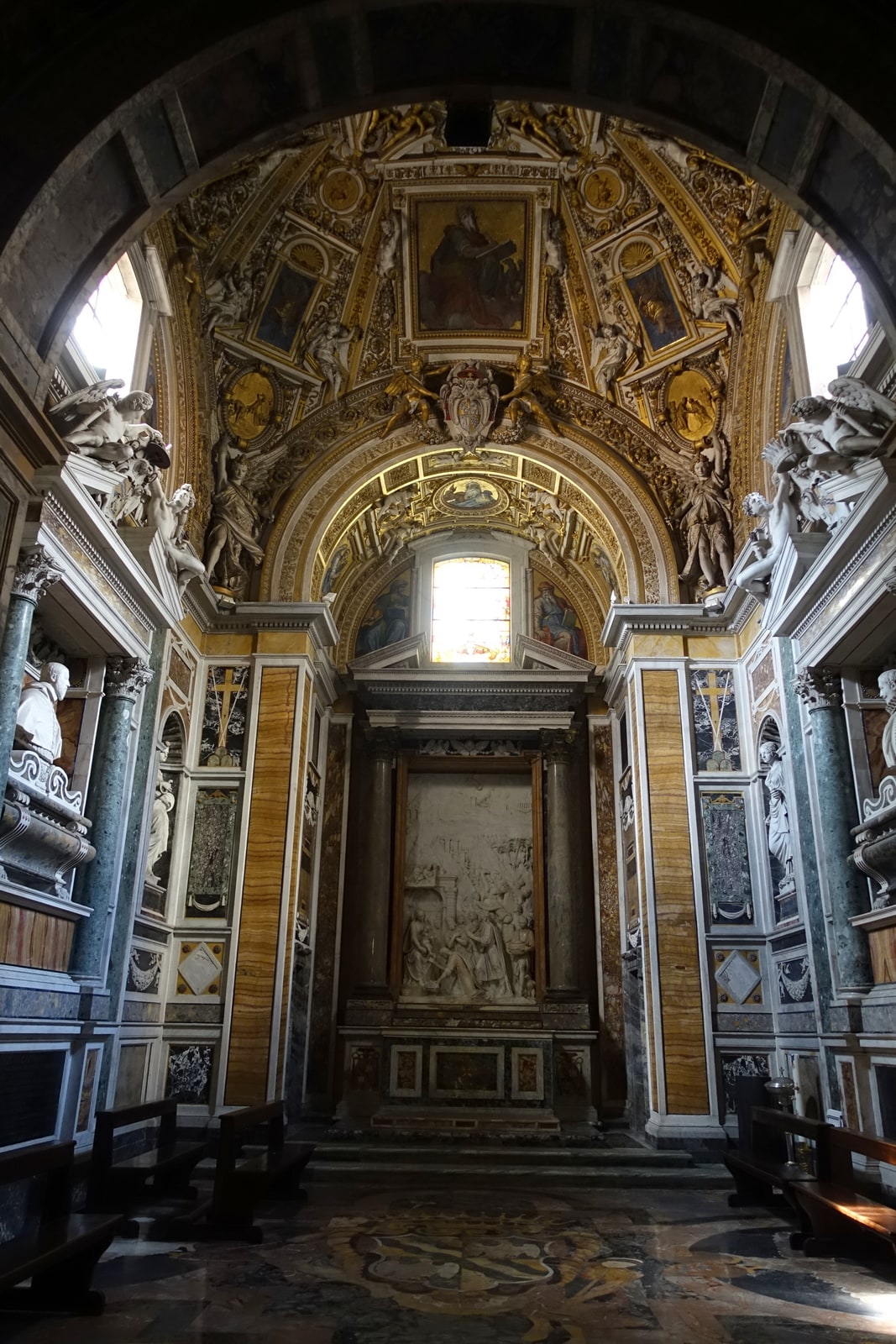Interior of the Caetani Chapel in the Basilica of Santa Pudenziana, Rome.