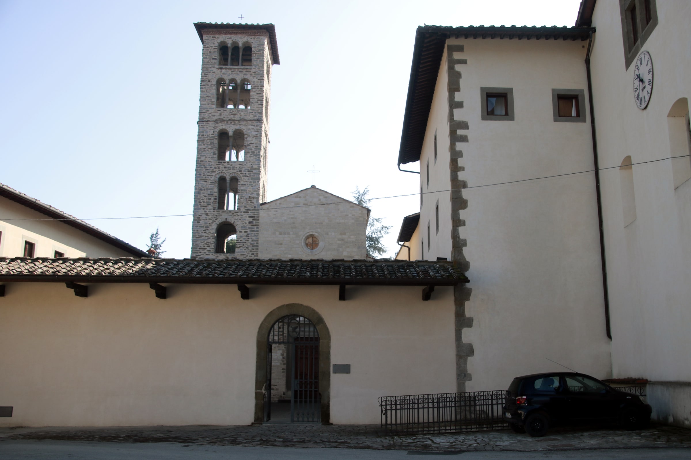 The historic Benedictine Abbey of Santa Maria at Rosano near Florence.