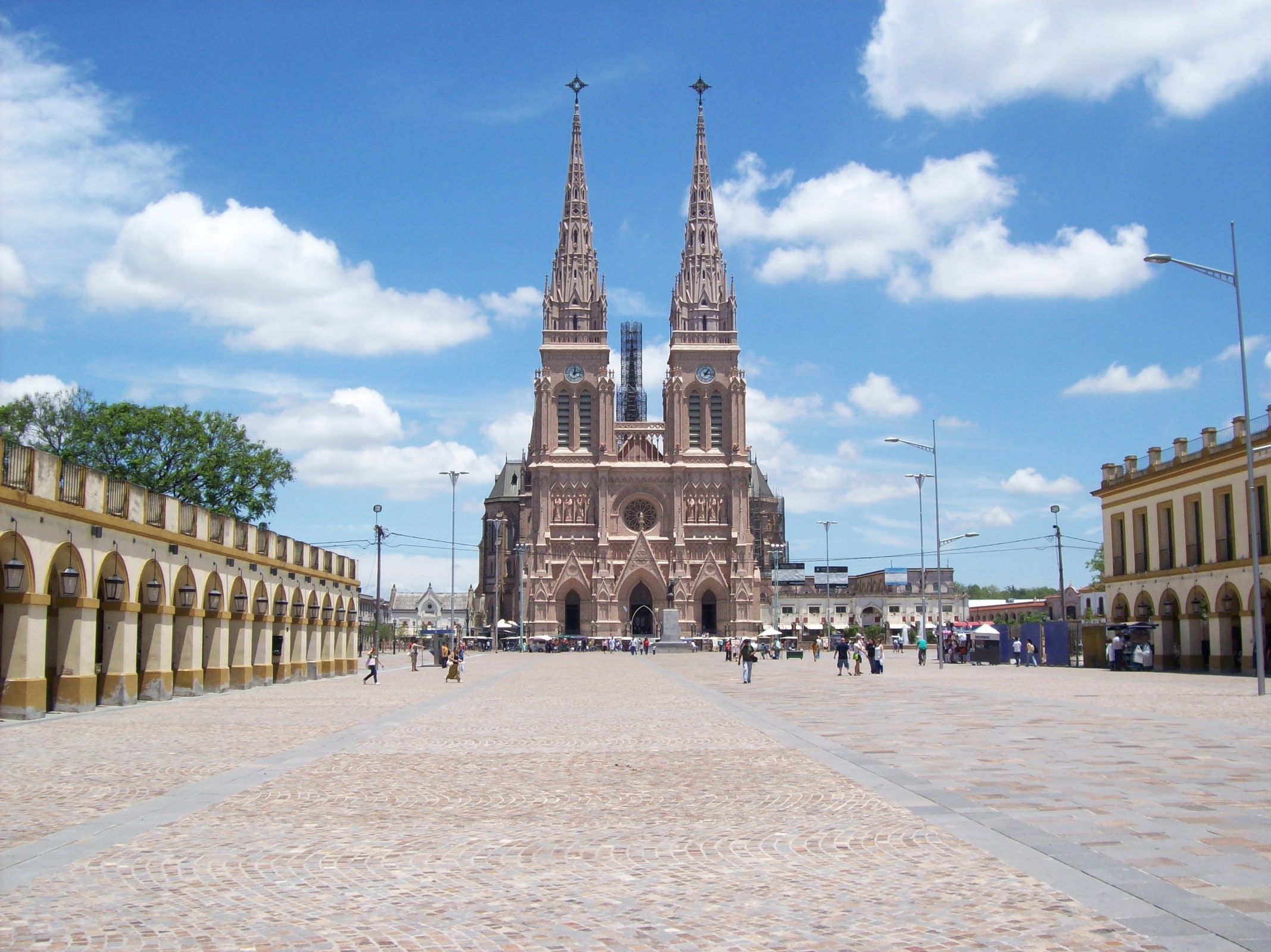 The neo-Gothic Basilica of Our Lady of Luján in Argentina.