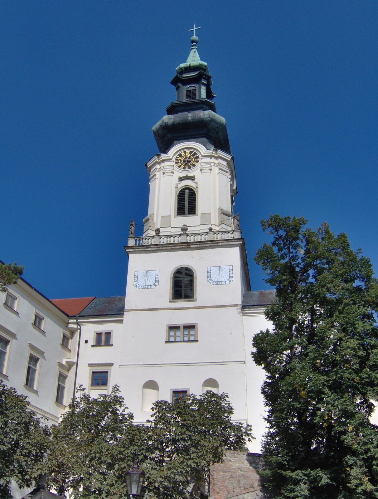 The Cathedral Basilica of St. Emmeram on Nitra Castle hill in Slovakia.