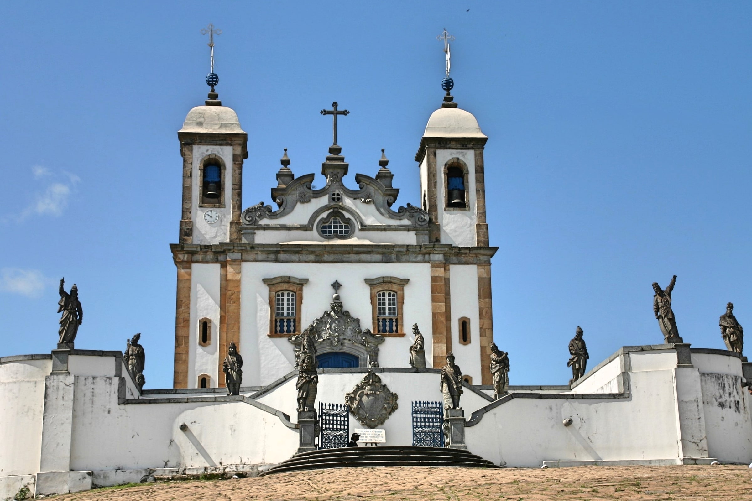 The Sanctuary of Bom Jesus do Congonhas and its hilltop pilgrimage ensemble in Brazil.
