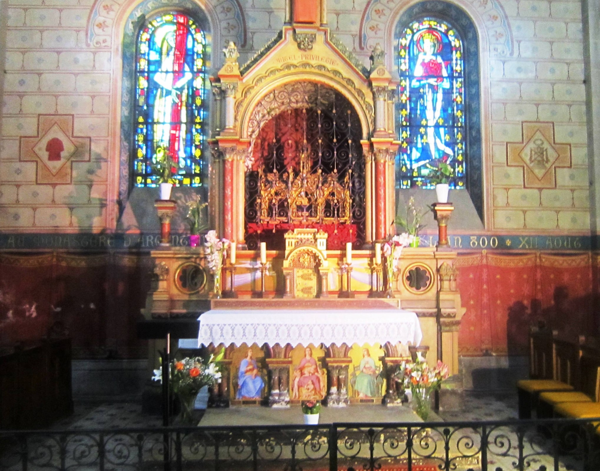 The Chapel of the Holy Tunic inside the Basilica of Saint-Denys in Argenteuil, France.