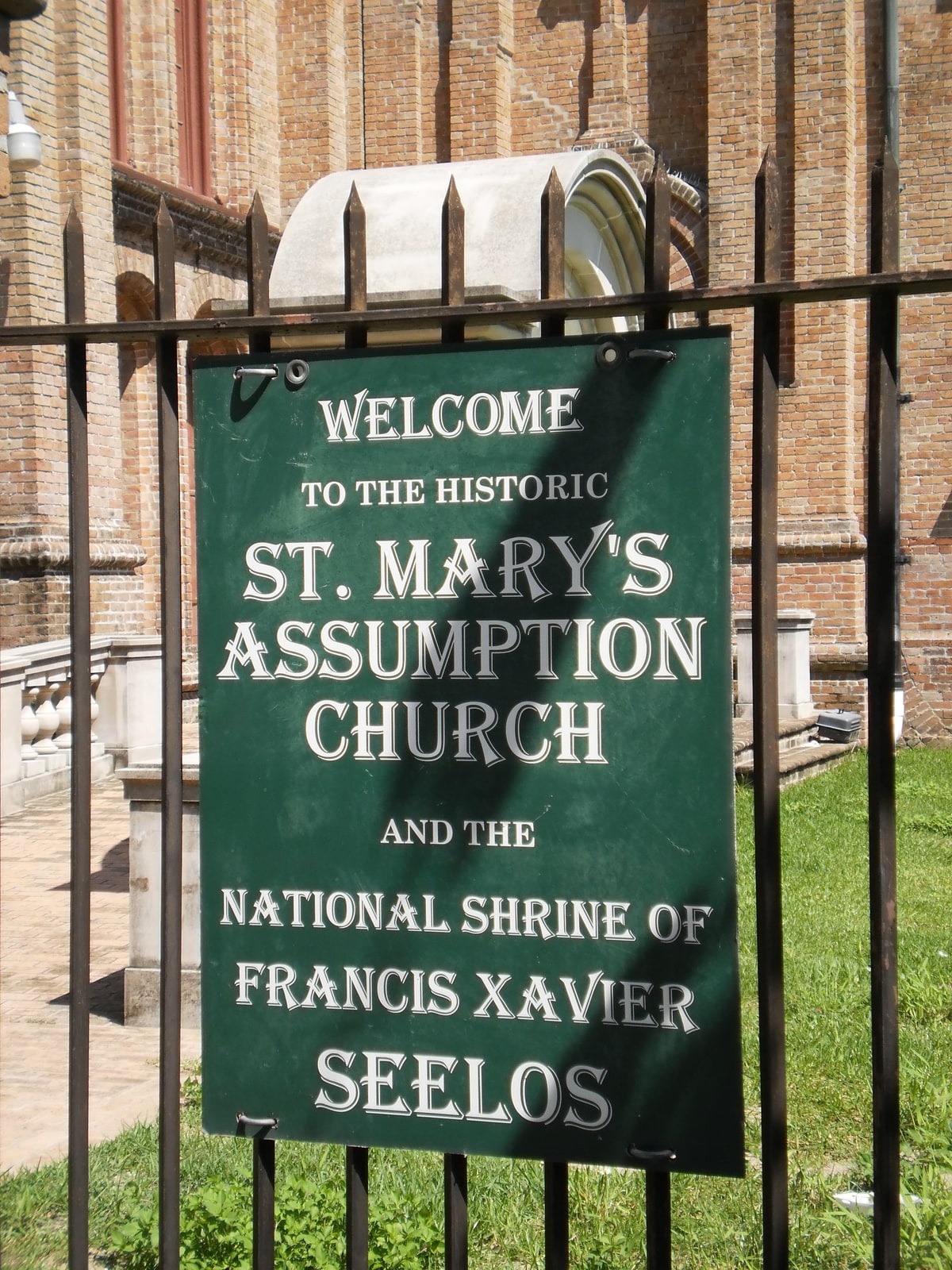 The tower and facade of St. Mary's Assumption Church, home of the National Shrine of Blessed Francis Xavier Seelos in New Orleans.
