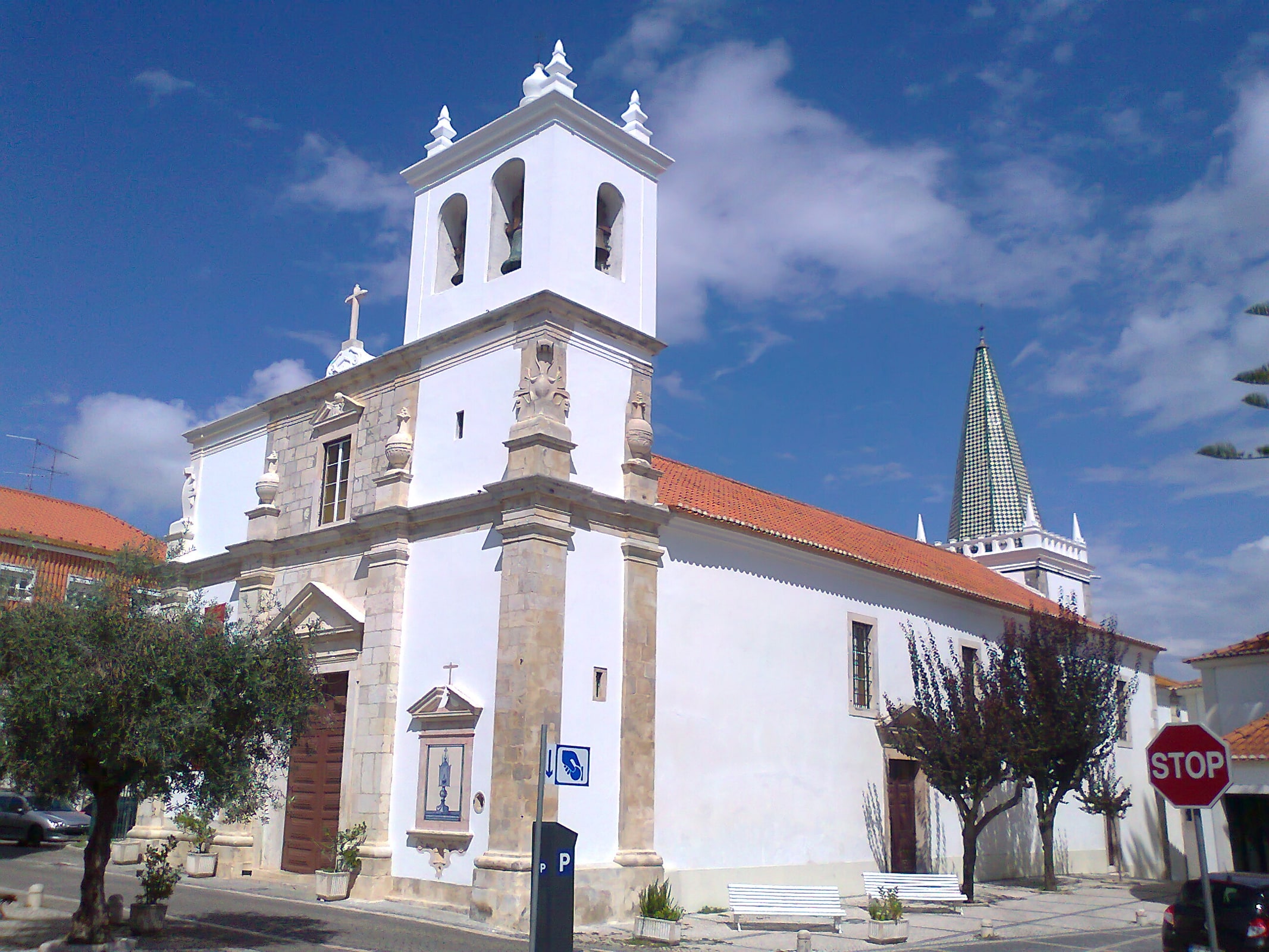Exterior of the Sanctuary of the Most Holy Miracle in Santarém, Portugal.
