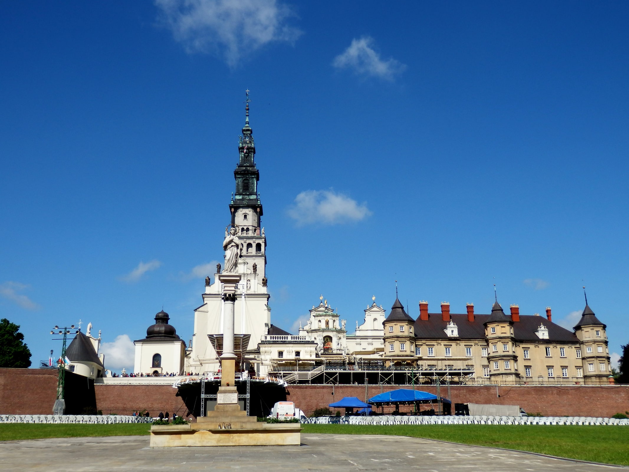 The Jasna Góra monastery and pilgrimage complex in Częstochowa, Poland.