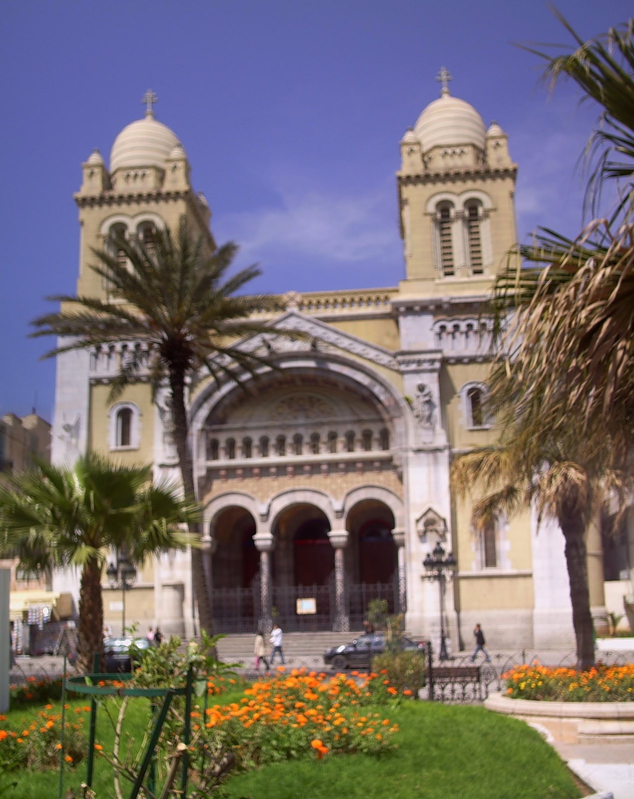 The Cathedral of St. Vincent de Paul and St. Olivia in Tunis, Tunisia.